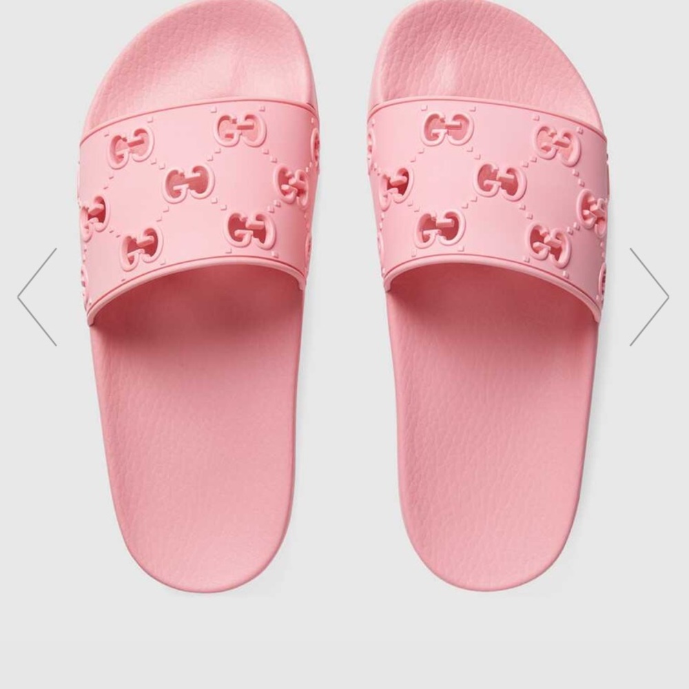 Pink Gucci Slides